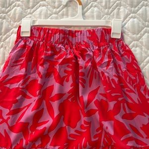 Maxi skirt! Great red and light purple color.